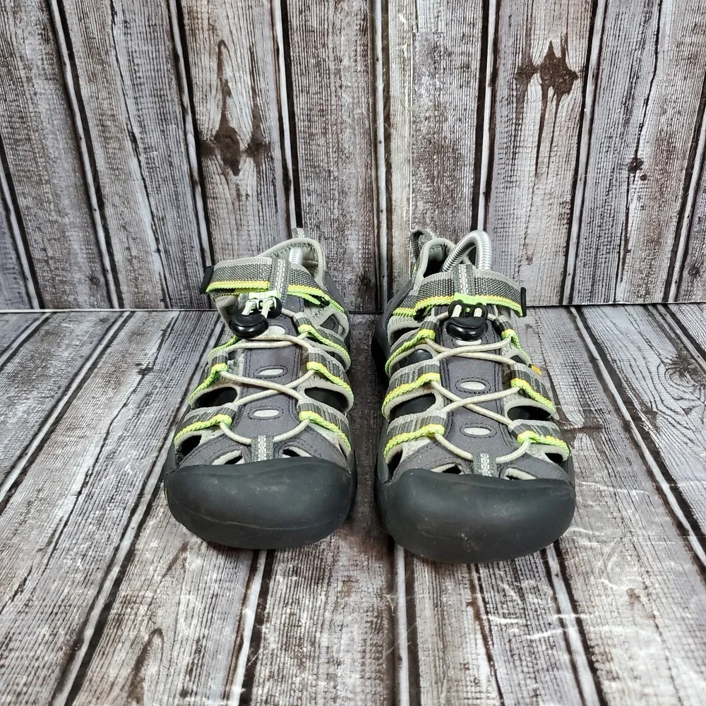 KEEN Youth Newport H2 Waterproof Sandals Gray Green Hiking Shoes 1014266 Size 4